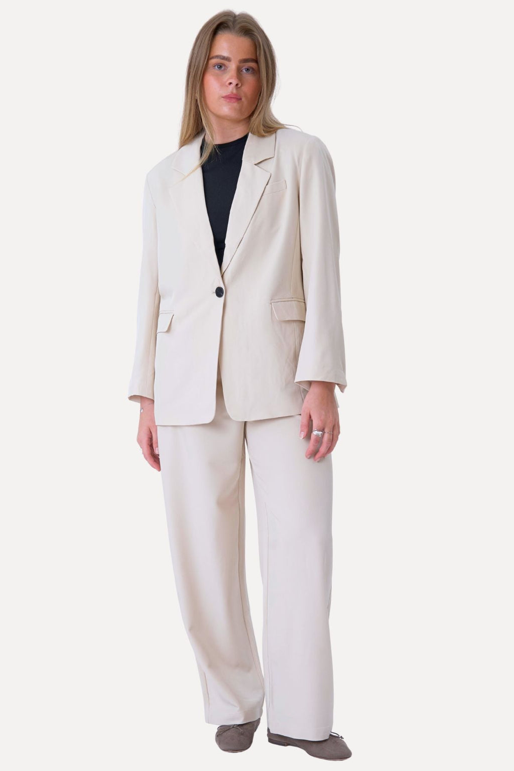 Oversized Kavaj - Beige
