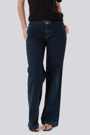 Miley Wide Jeans - Mörkblå