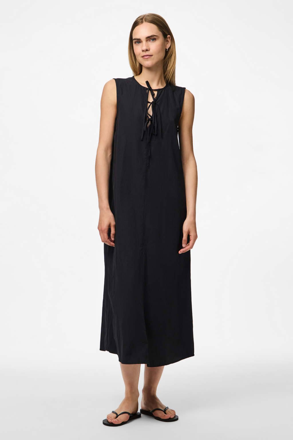 Jenna Tie Dress - Svart