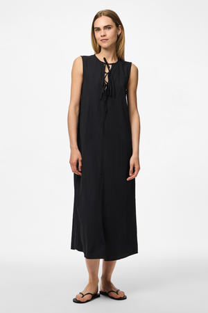 Jenna Tie Dress - Svart