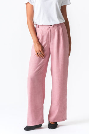 Emma Pants Loose - Ljusrosa