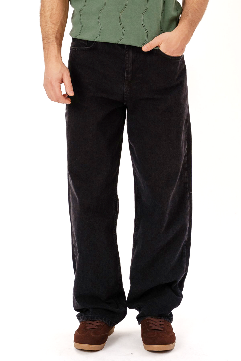 William Regular Jeans - Solid Svart