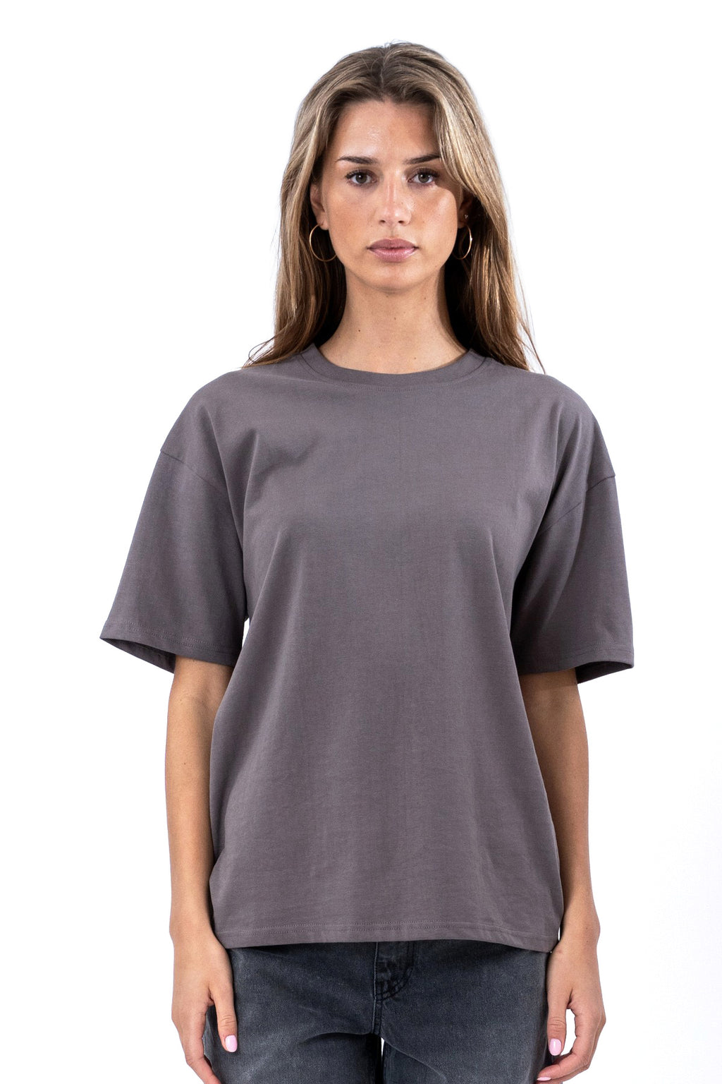 Heavy Boxfit Tee - Mörkt grå