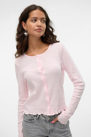Isa O-Neck Cardigan - Pink A-Boo
