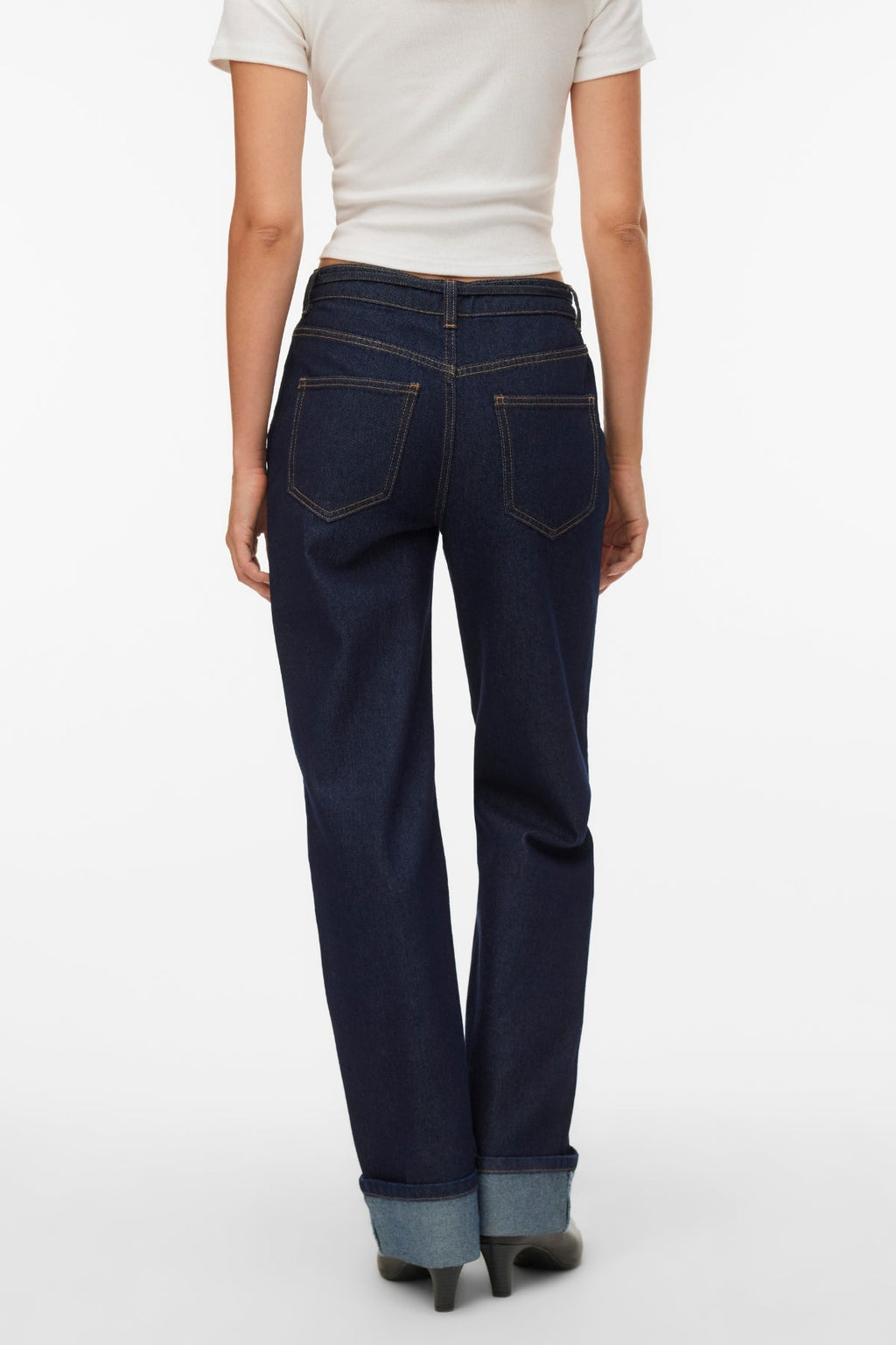 Allison Straight Rosebelt - Mörkblå Denim