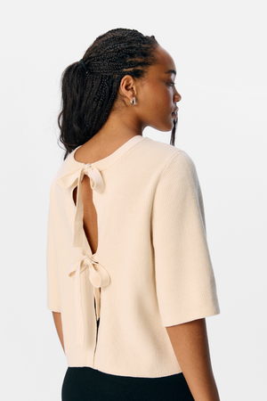 Julla Parvi 2/4 Stickad Kofta - Sandskal