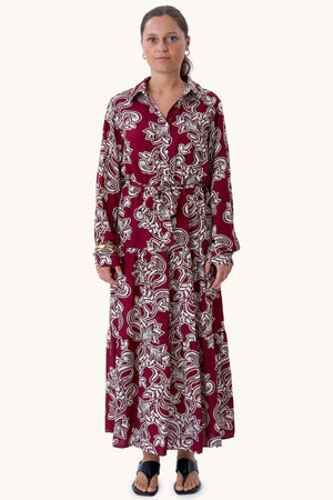 Lola Klänning - Burgundy