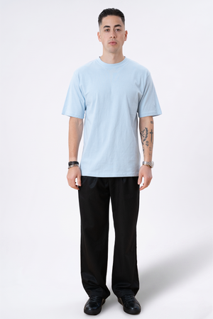 Heavy Oversized T-shirt - Puderblå