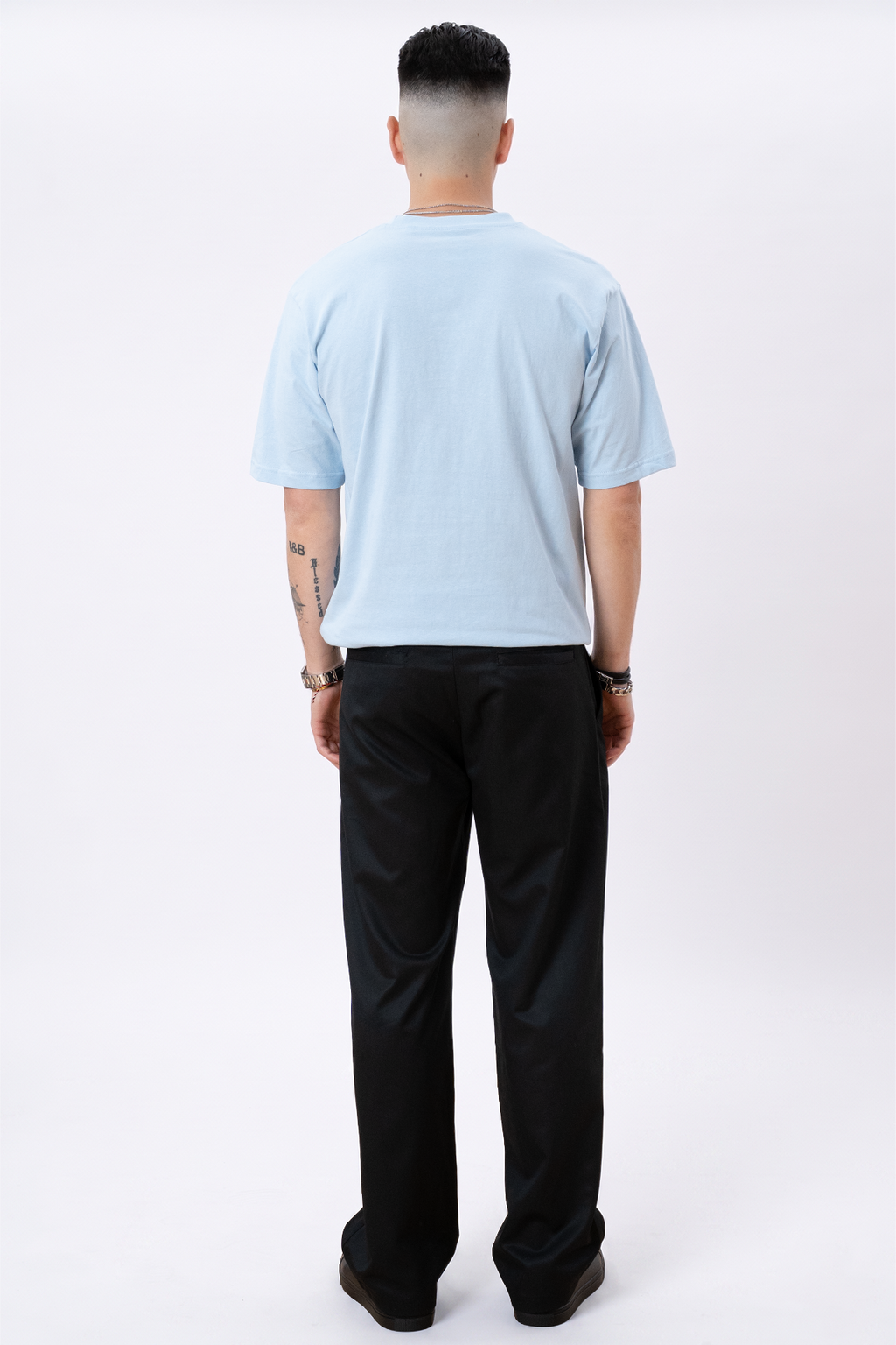 Heavy Oversized T-shirt - Puderblå