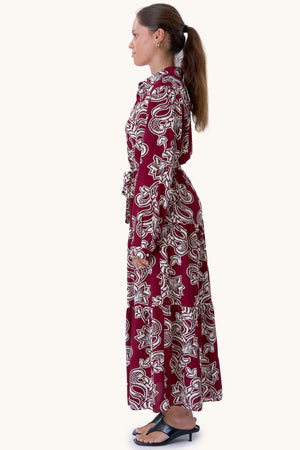 Lola Klänning - Burgundy