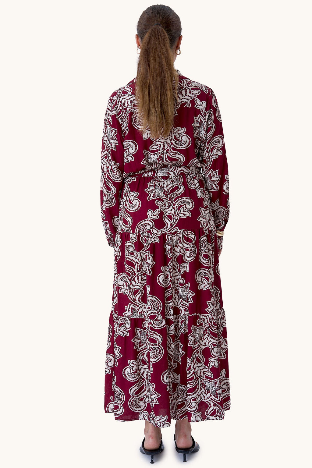 Lola Klänning - Burgundy