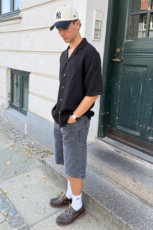 Kortärmad Skjorta - Svart