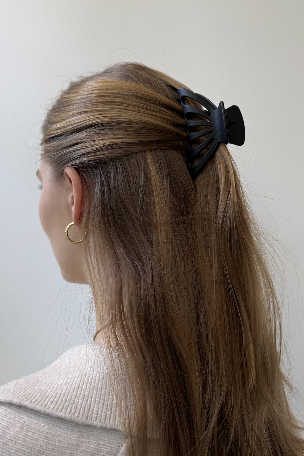 Ihålig Hårklämma - Svart