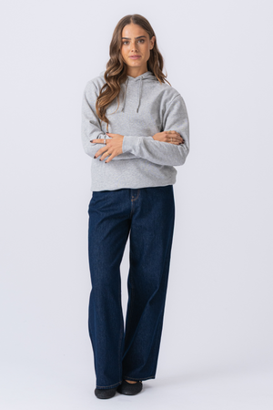 Sweatshirt Hoodie - Askgrå
