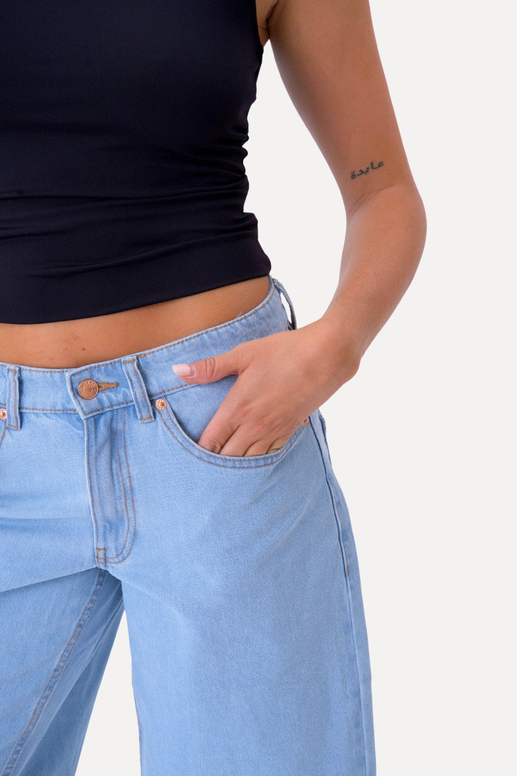 Denim Shorts - ljusblå