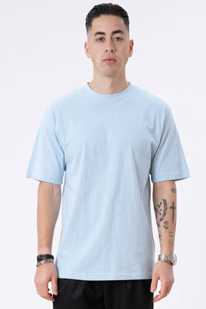 Heavy Oversized T-shirt - Puderblå