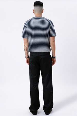 Nörregade Stripe - Svartmelerad-Grå