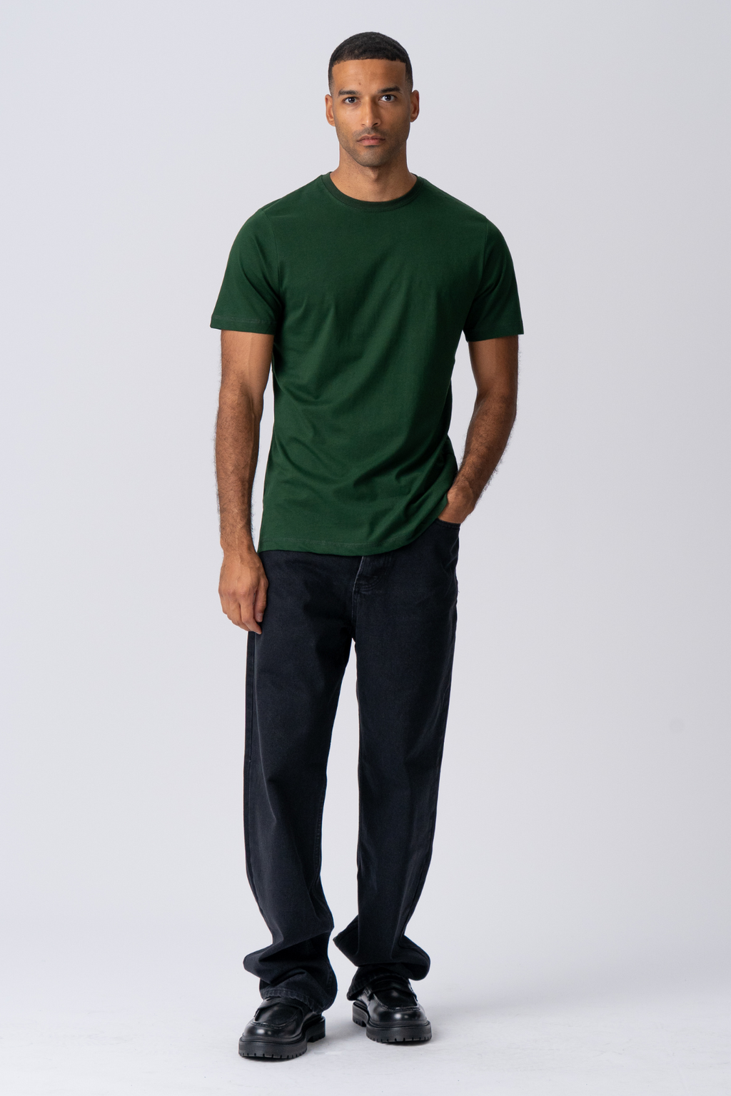 Basic Tee - Mörkgrön