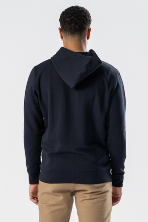 Zip Hoodie - Marinblå