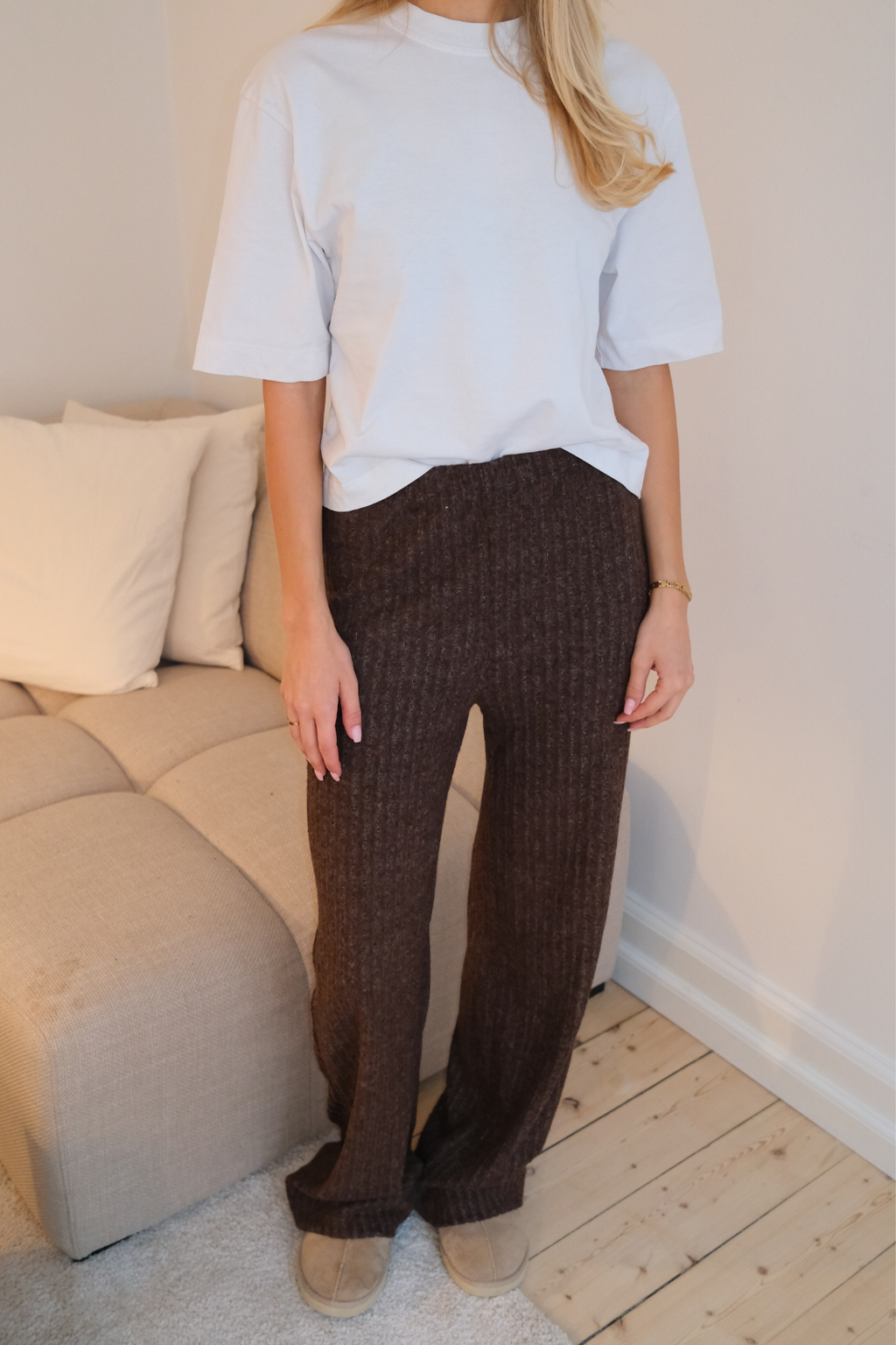 Ivy Knit Pants - Brun