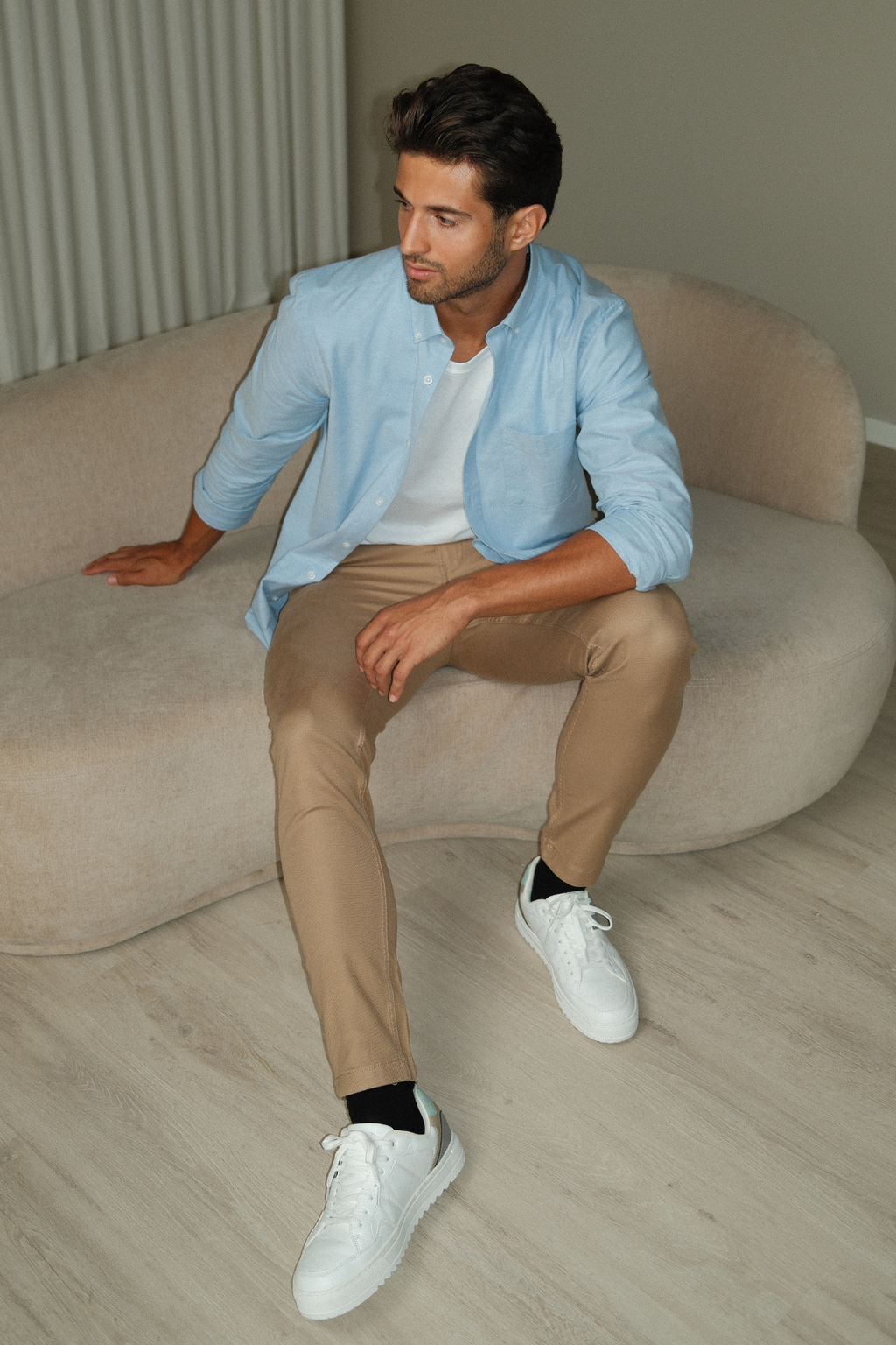 Originalet Performance Oxford Skjorta - Ljusblå