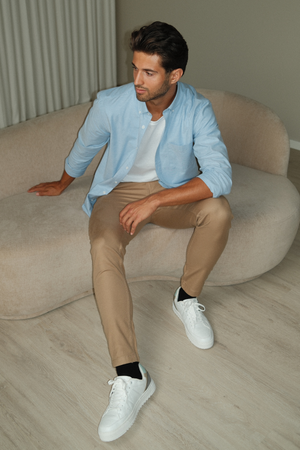 Originalet Performance Oxford Skjorta - Ljusblå