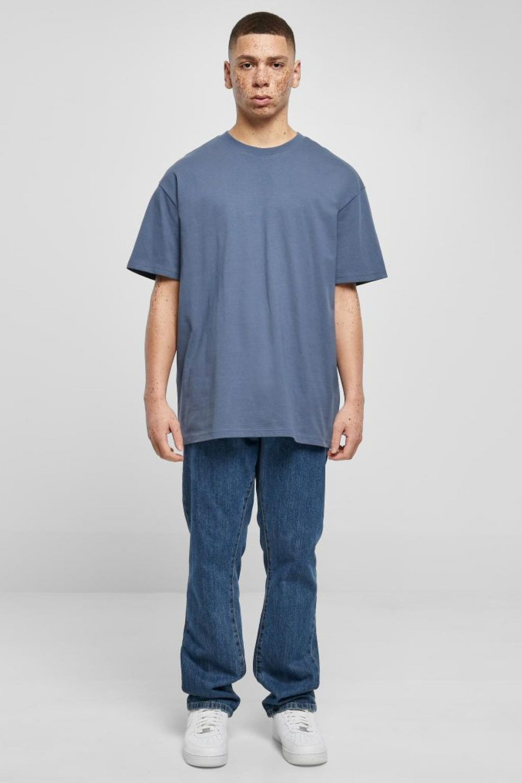 Heavy Oversized T-shirt - Vintage Blue