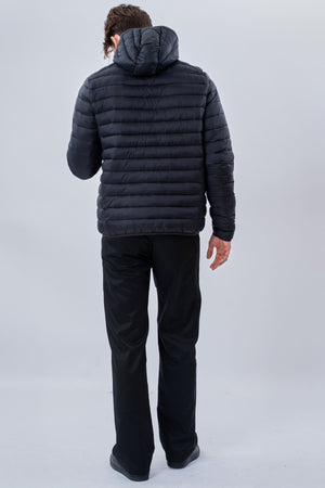 Hooded Light Puffer Jacka - Svart