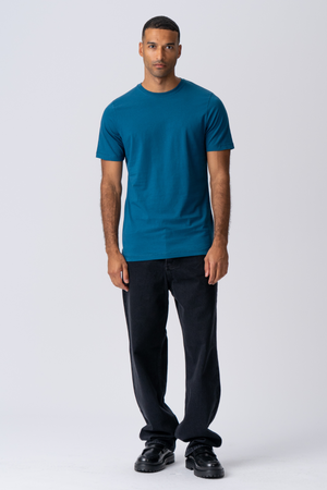 Basic Tee - Petroleumsblå