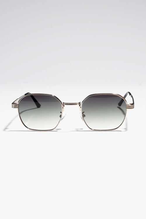 Nicola Sunglasses - Silver/Grön