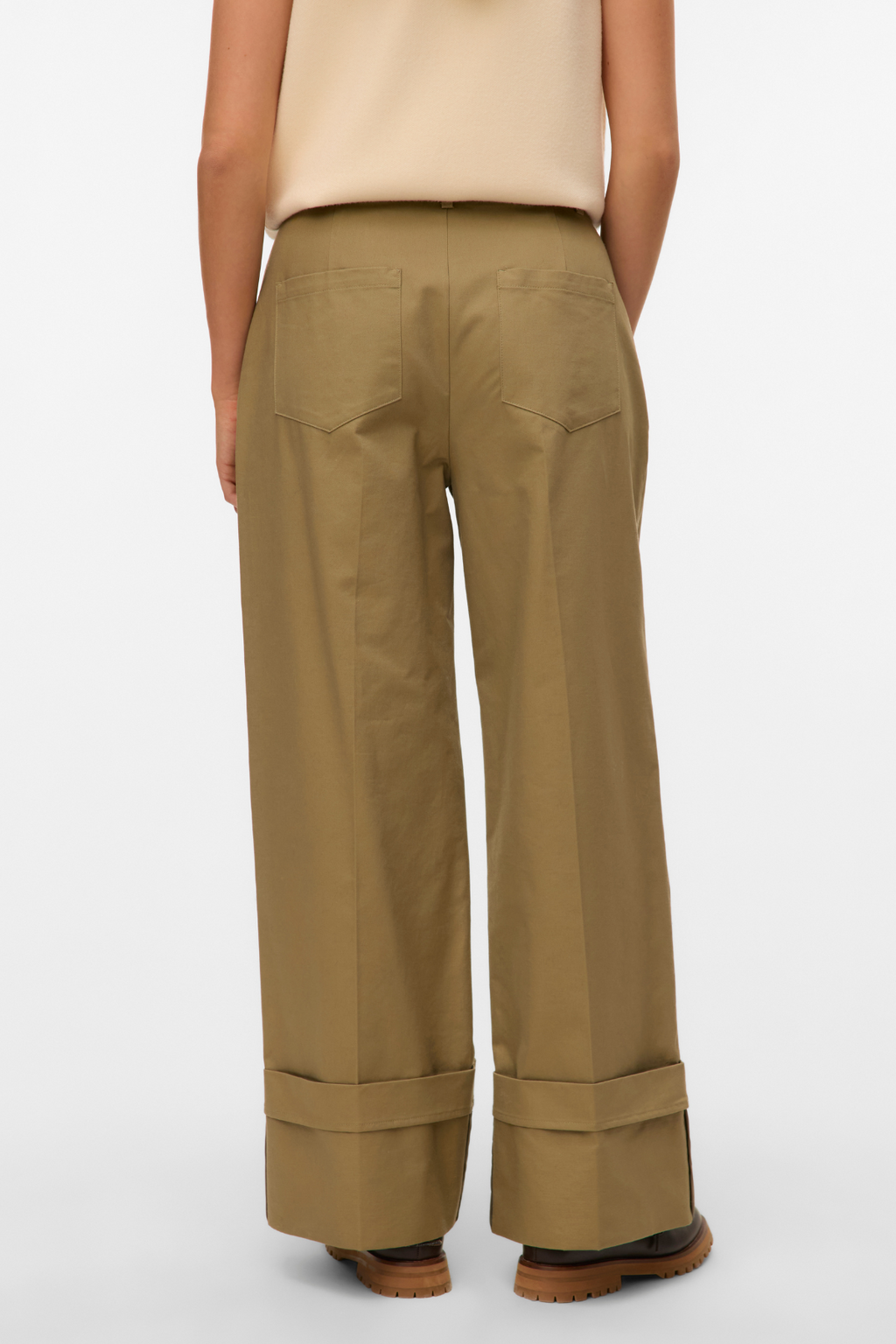 Kora Wide Fold Up Pants - Sjöjungfru