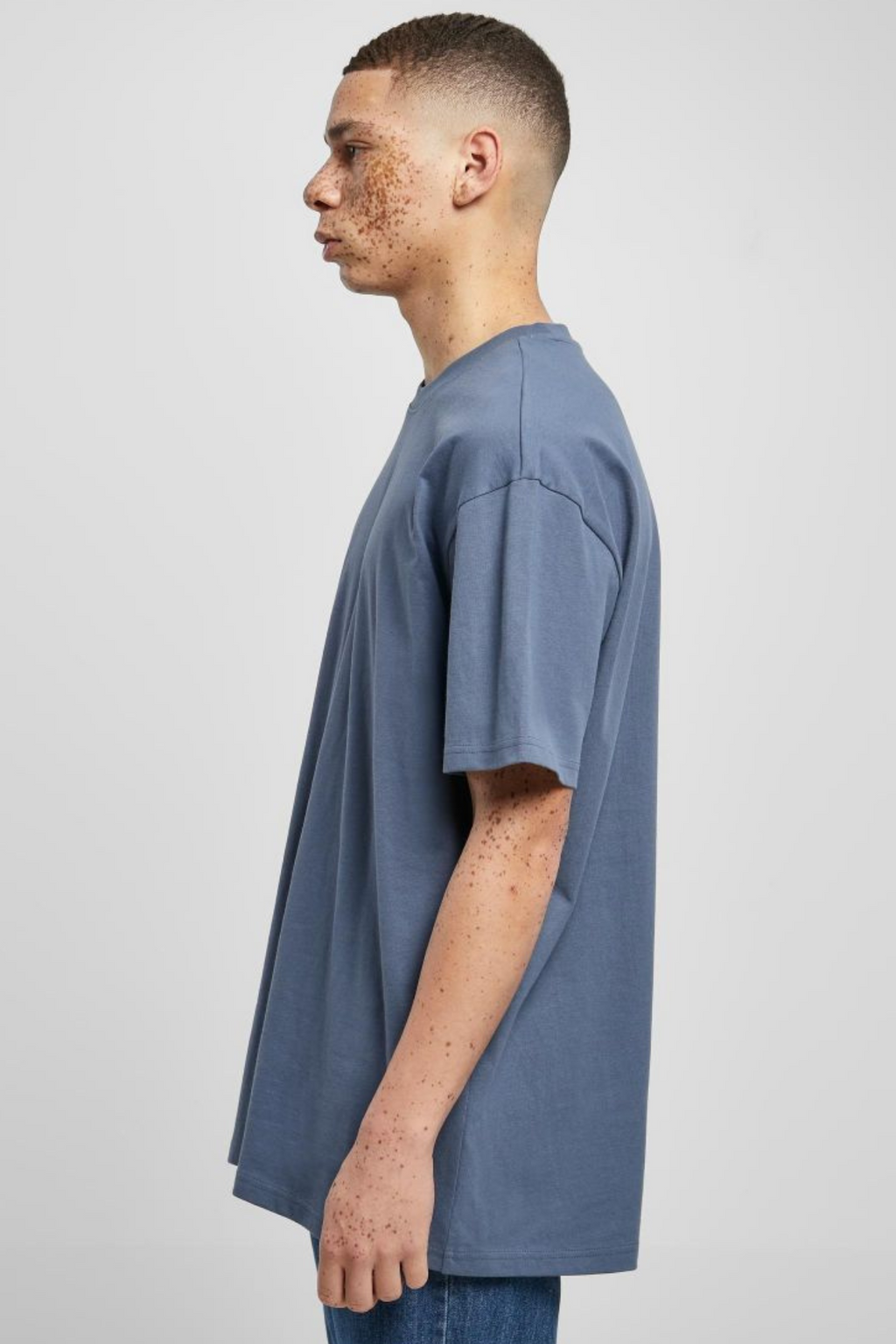 Heavy Oversized T-shirt - Vintage Blue