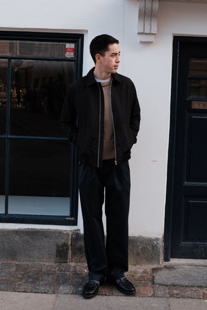 Short Zip Jacket - Svart