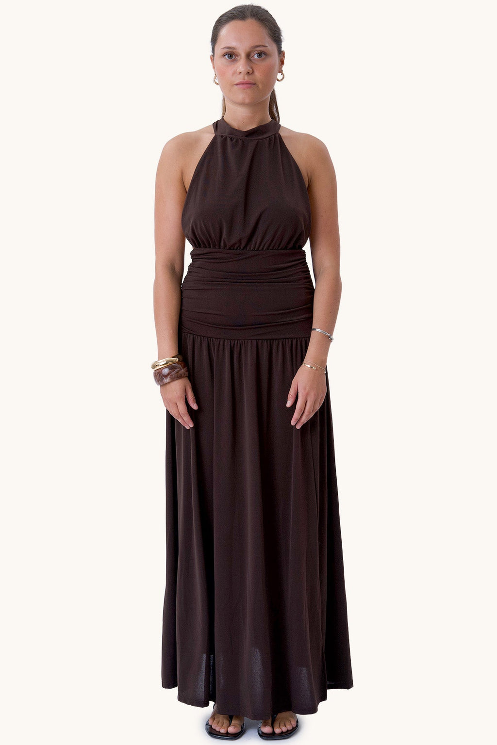 Olivia Dress - Brun