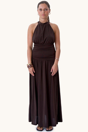 Olivia Dress - Brun
