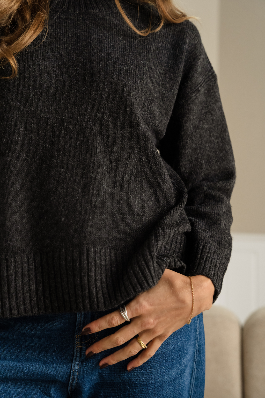 Emma Stickad - Mörkgrå