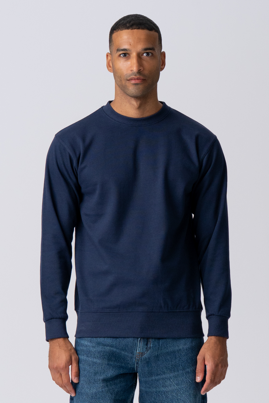 Essential Crewneck - Marinblå