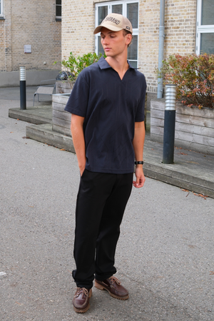 Atlas Strukturerad Pikétröja - Navy