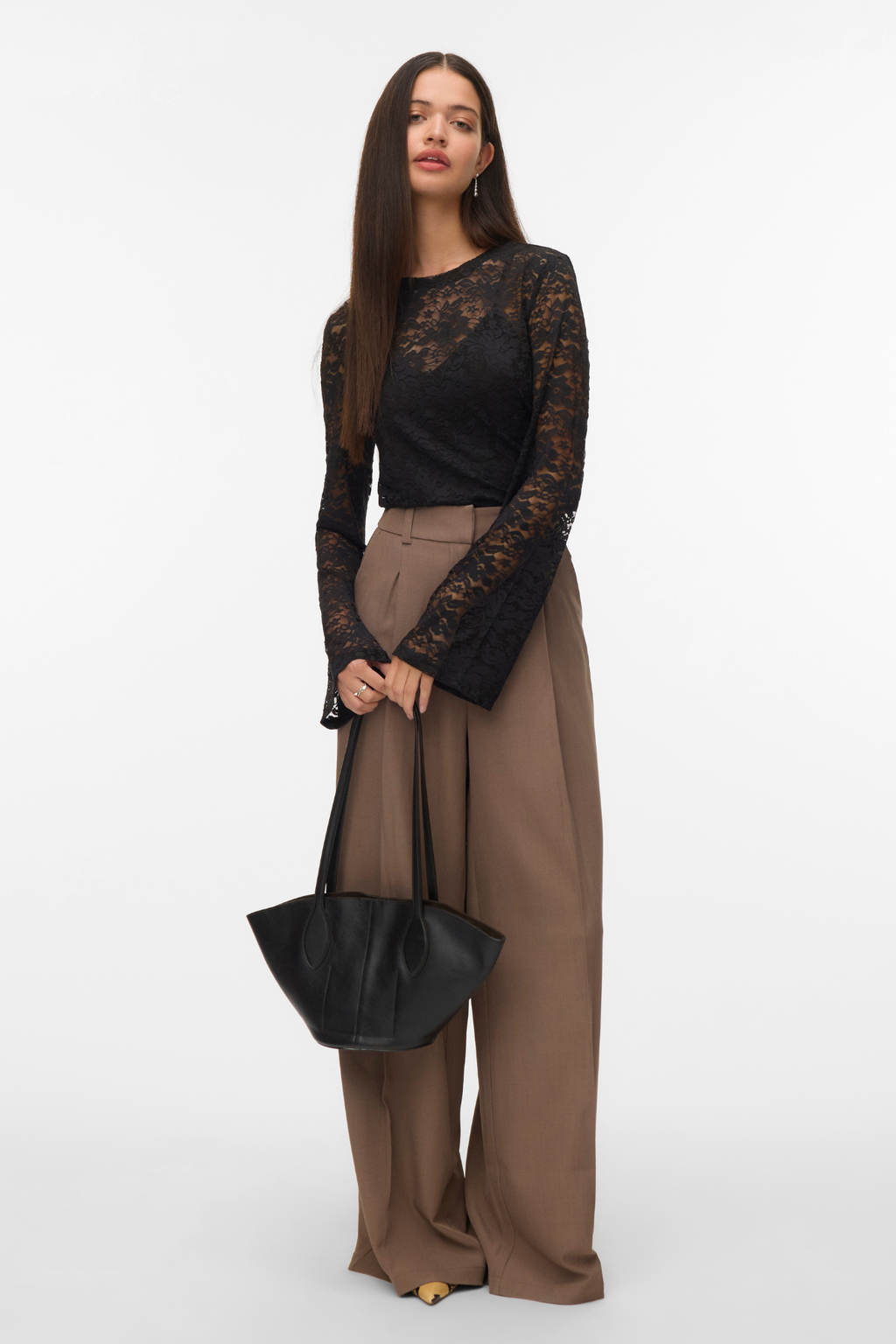 Kanya O-Neck Kort Topp - Svart