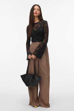 Kanya O-Neck Kort Topp - Svart