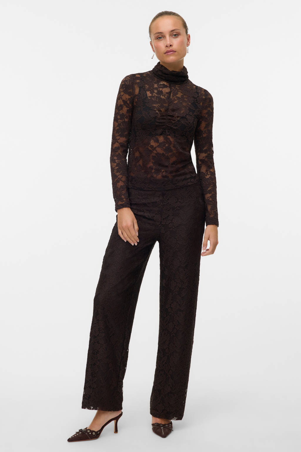 Neline Wide Pant - Chokladtårta