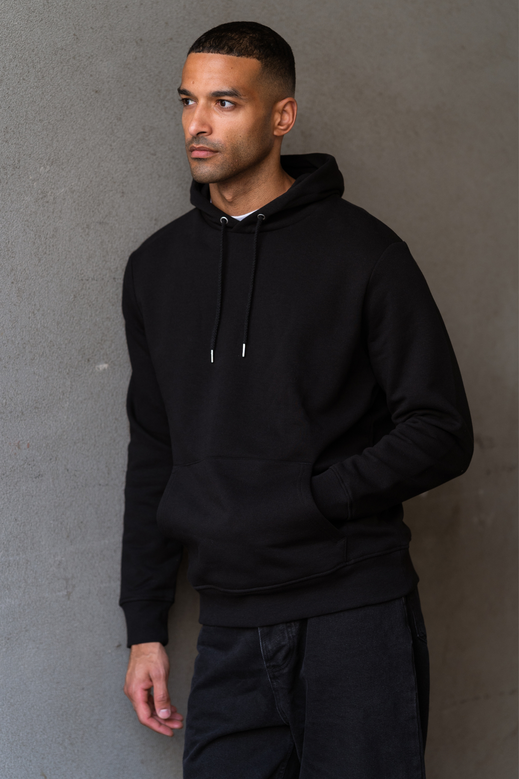 Sweatshirt Hoodie - Svart