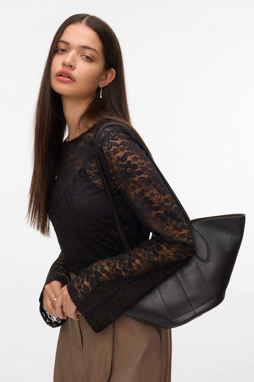 Kanya O-Neck Kort Topp - Svart