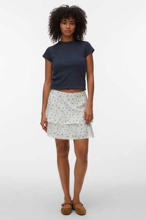 Rine Kort Kjol - Snow White - Marguerite Blue Jasper