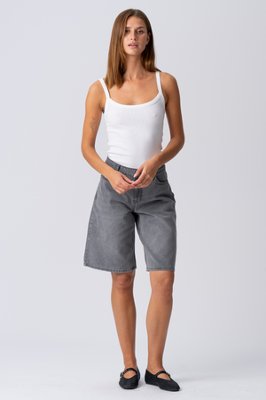 Denimshorts - Grey Denim