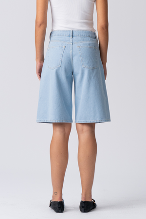 Jeansshorts - Light Blue Denim