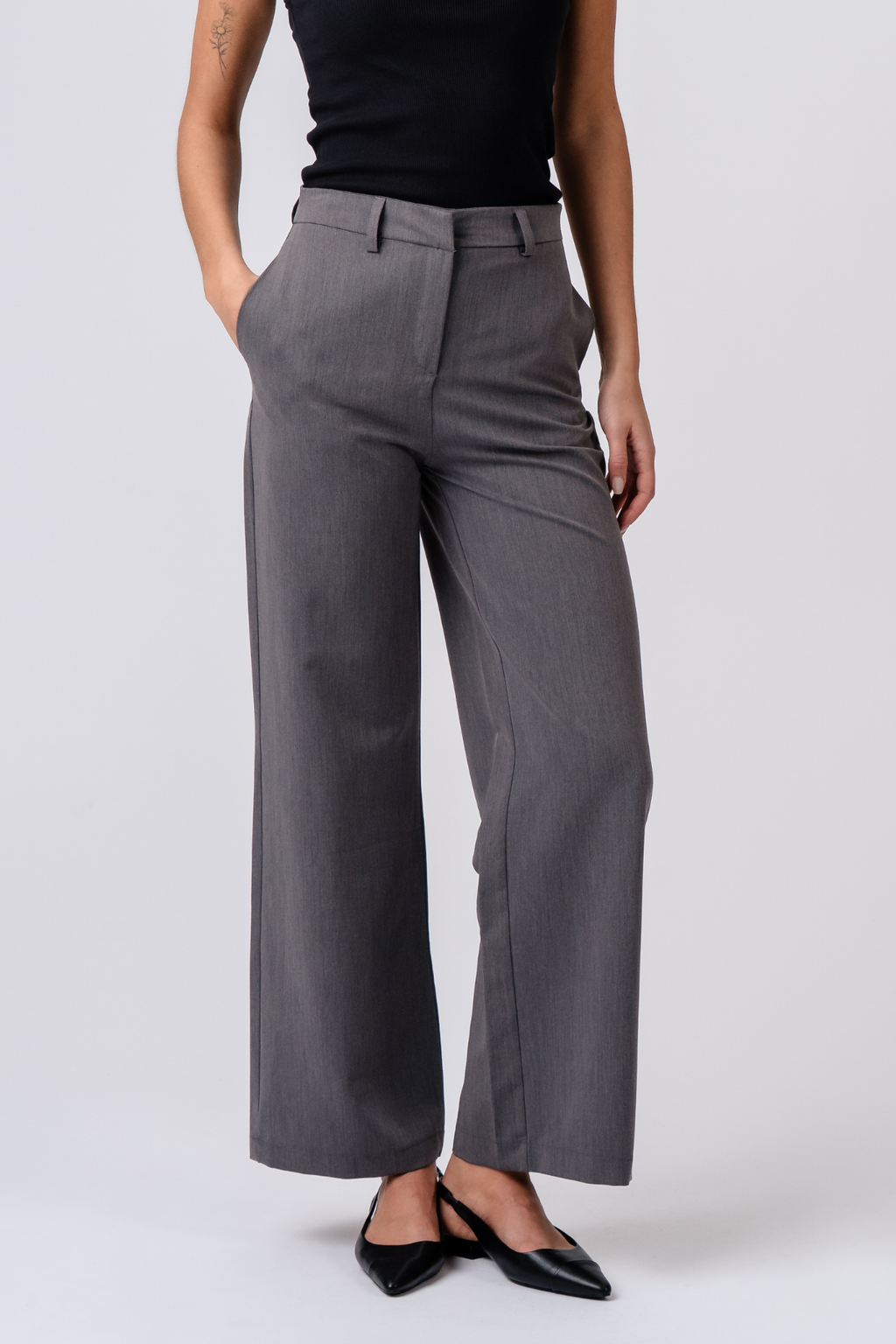 Rosalie Wide Pants - Grå