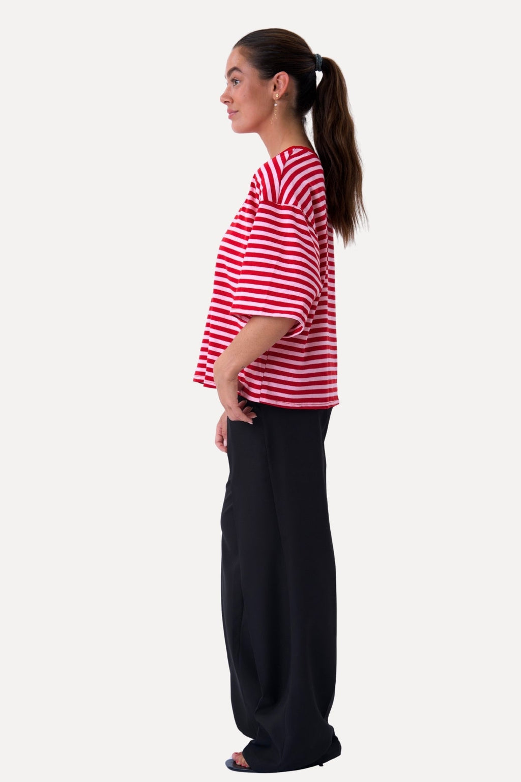 Zoe T-shirt - Röd/Ljusrosa