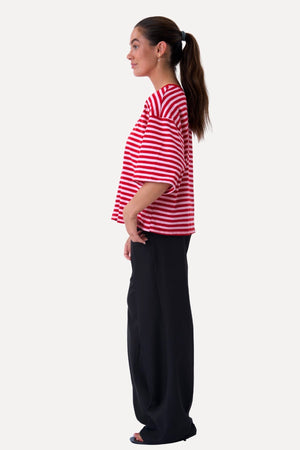 Zoe T-shirt - Röd/Ljusrosa