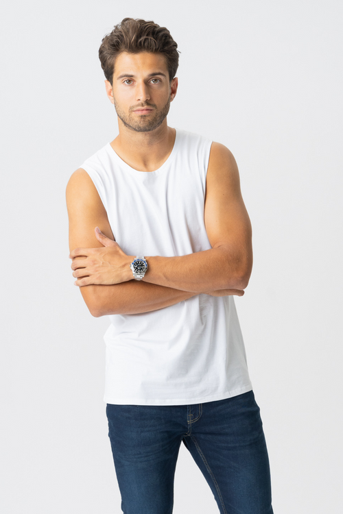 Sleeveless Tee - Vit